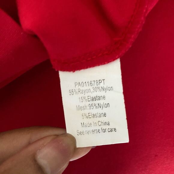 Parker sz XS Red Sheer Cutout Bodycon Sheath Mini Dress - Picture 7 of 10
